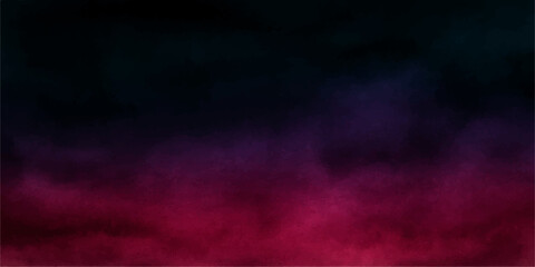 Abstract colorful smoke cloud texture in a dark night sky background with motion blur and light effects