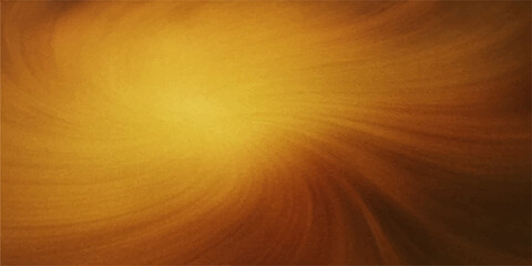 Abstract fractal burst of yellow and orange light on a textured brown wood background with a wavy pattern and motion blur illustration