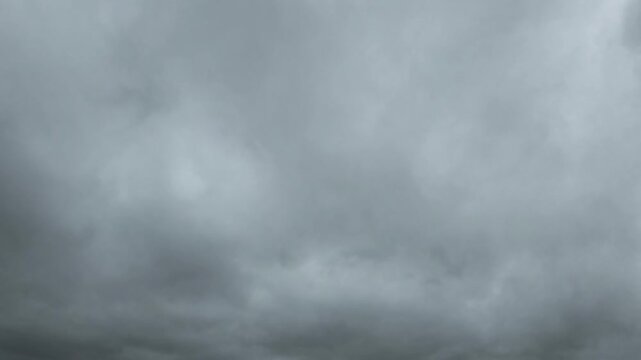 Large and gray cloudy sky