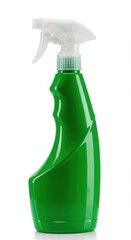 Bright green ergonomic spray bottle with white trigger sprayer