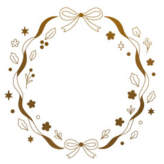 Minimal Winter Floral Frame