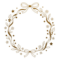 Minimal Winter Floral Frame