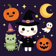 halloween seamless pattern