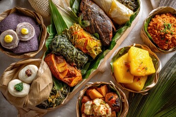 Togolese Independence Day Table Feast Setting