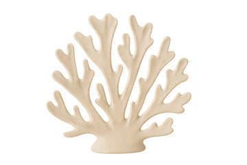 Beige branching coral reef marine decoration