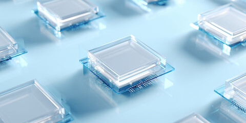 diverse electronic components assortment, gray and white colors, isometric view, intricate details,