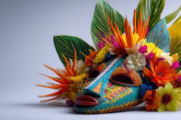 Vibrant Solomon Islands Mask Celebration