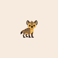 Hyena icon flat vector design.