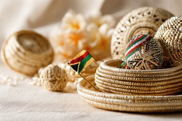 Traditional Mozambique Crafts Independence Day Arrangement
