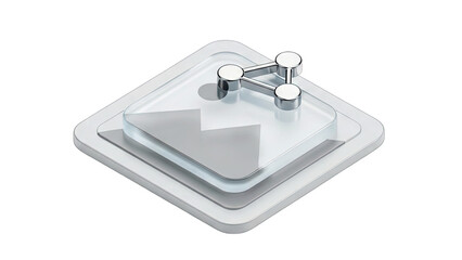 Abstract Network Structure on Glass Layers, Isolated