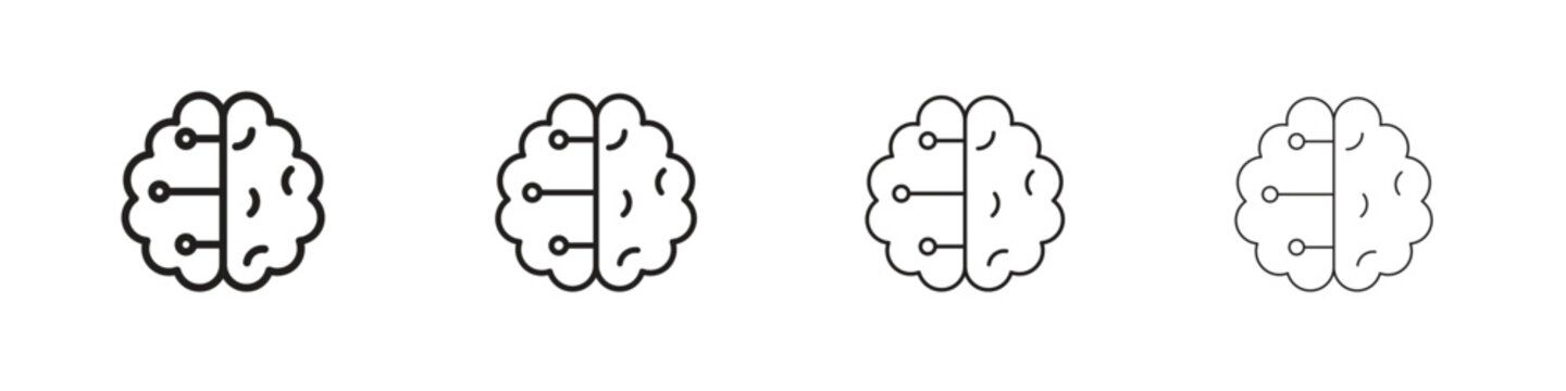 Machine learning icon on white background. Modern simple icon vector illustration.