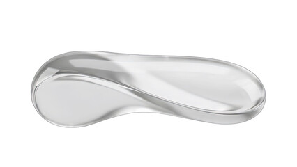 Clear Glass Object Isolated on White