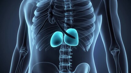 3D Lymph Node Medical Visualization Animation