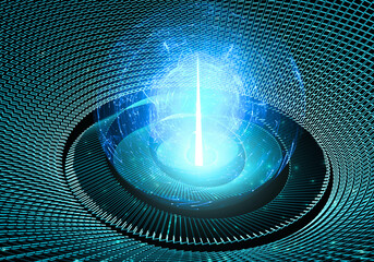 Inside A Futuristic Spaceship Time Travel