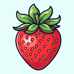 Fototapeta premium strawberry isolated on white