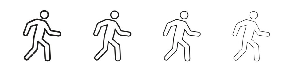 Pedestrian icon on white background. Modern simple icon vector illustration.