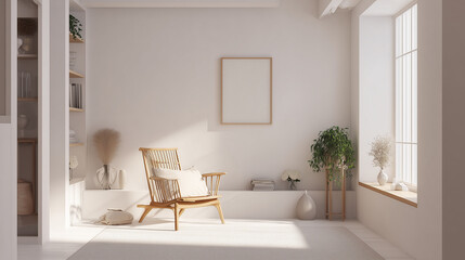 Interior in a room in color in Color Cloud Dancer