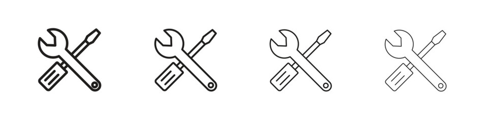 Fototapeta premium Repair icon on white background. Modern simple icon vector illustration.