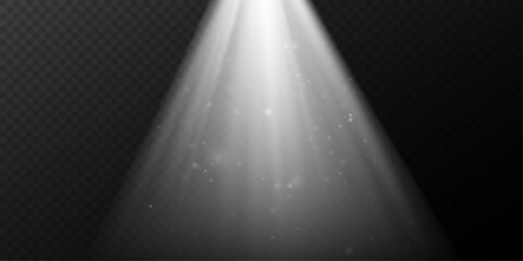 Transparent Background Volumetric Light Ray for Atmospheric Overlays.