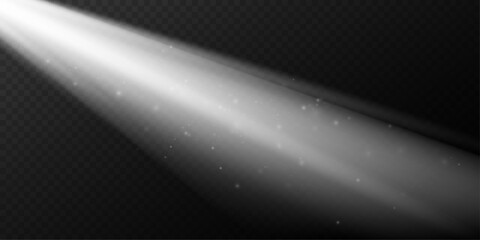 Transparent Background Volumetric Light Ray for Atmospheric Overlays.