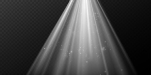 Realistic Volumetric Light Effect with Dust for Scene Highlighting.