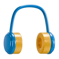 headphone y2k 3d icon illustration