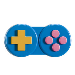 gamepad2 y2k 3d icon illustration