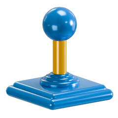joystick y2k 3d icon illustration