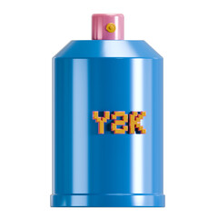 spray can y2k 3d icon illustration