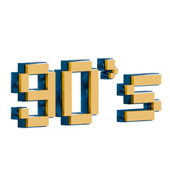 90s y2k 3d icon illustration