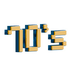 70s y2k 3d icon illustration