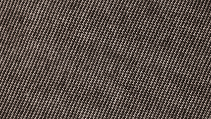 Close-up of Dark Woven Fabric with Zigzag Chevron Pattern