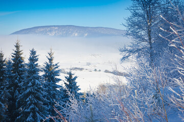 Stacja narciarska Master-Ski w Tyliczu zimą. © rogozinski
