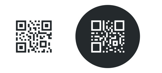 QR Code Scan. Square and Circle QR Scanning Symbols for Apps, Payments, and Digital Access