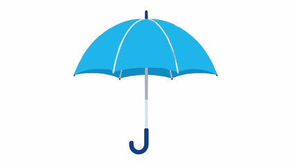 A charming blue umbrella, perfect for rainy days
