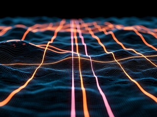 Abstract digital data visualization