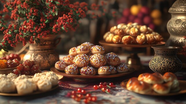 Delicious Azerbaijani Novruz Qogals Desserts