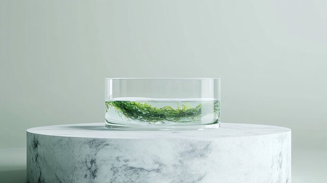 Elegant Transparent Podium with Customizable Space