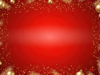 Create festive holiday cheer with this elegant gold and red Christmas frame