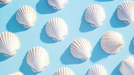 Elegant Sunlit Summer Seaside Pattern Design