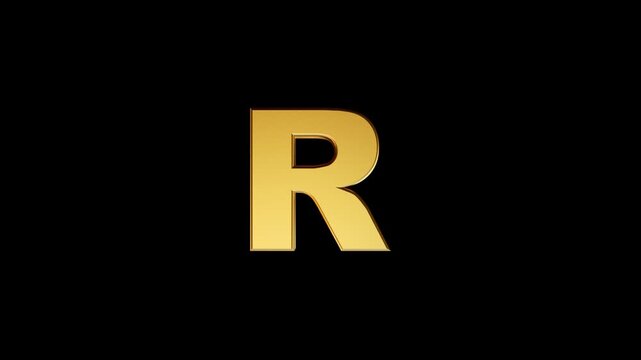 Golden 3D Alphabet Letter R 360 Rotating Loop Animation | Transparent Background.
It is ideal for branding, logo animation, titles, intros motion graphics, and creative video projects.
