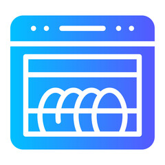 dishwasher gradient icon