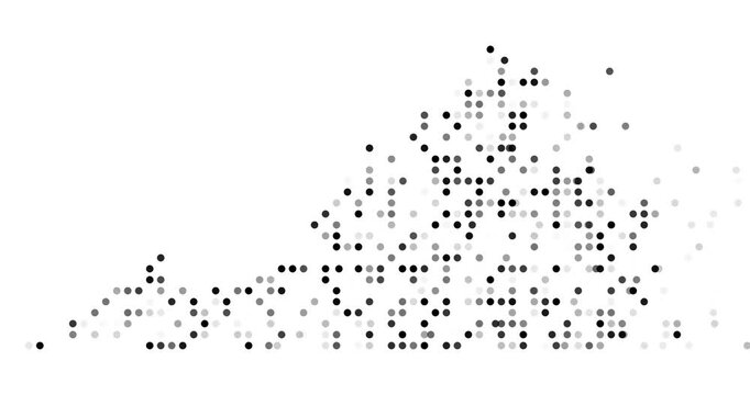 Falling Sphere Animation Creating Virginia State Map