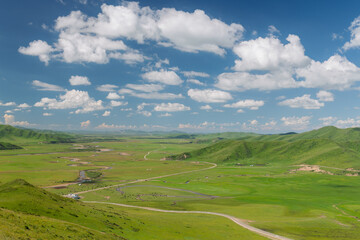 Manzetang Qianwan Wetland, Aba County, Aba Prefecture, Sichuan Province, China