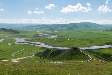Manzetang Qianwan Wetland, Aba County, Aba Prefecture, Sichuan Province, China