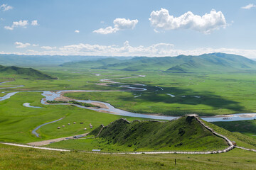 Manzetang Qianwan Wetland, Aba County, Aba Prefecture, Sichuan Province, China