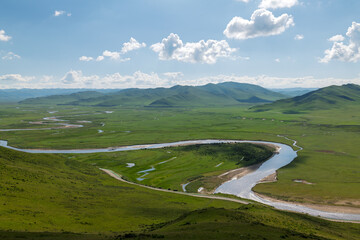 Manzetang Qianwan Wetland, Aba County, Aba Prefecture, Sichuan Province, China