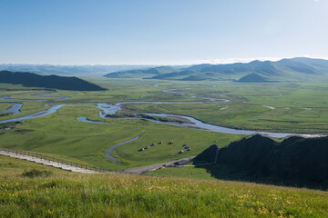Manzetang Qianwan Wetland, Aba County, Aba Prefecture, Sichuan Province, China
