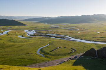 Manzetang Qianwan Wetland, Aba County, Aba Prefecture, Sichuan Province, China