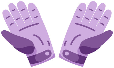 Goalkeeper Gloves Illustration. Editable Color Vector